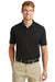 CornerStone CS418 Mens Select Moisture Wicking Short Sleeve Polo Shirt Black Front