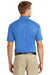 CornerStone CS418 Mens Select Moisture Wicking Short Sleeve Polo Shirt Lake Blue Back