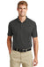 CornerStone CS418 Mens Select Moisture Wicking Short Sleeve Polo Shirt Charcoal Grey Front