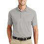 CornerStone Mens Select Moisture Wicking Short Sleeve Polo Shirt - Light Grey
