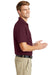 CornerStone CS418 Mens Select Moisture Wicking Short Sleeve Polo Shirt Maroon Side