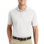CornerStone Mens Select Moisture Wicking Short Sleeve Polo Shirt - White