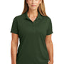 CornerStone Womens Select Moisture Wicking Short Sleeve Polo Shirt - Dark Green