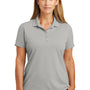 CornerStone Womens Select Moisture Wicking Short Sleeve Polo Shirt - Light Grey