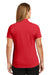 CornerStone CS419 Womens Select Moisture Wicking Short Sleeve Polo Shirt Red Back