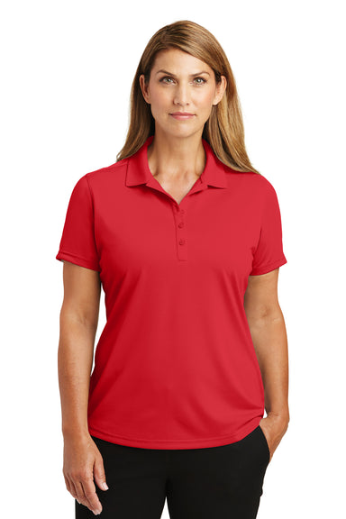 CornerStone CS419 Womens Select Moisture Wicking Short Sleeve Polo Shirt Red Front