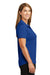 CornerStone CS419 Womens Select Moisture Wicking Short Sleeve Polo Shirt Royal Blue Side