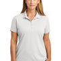 CornerStone Womens Select Moisture Wicking Short Sleeve Polo Shirt - White - Closeout