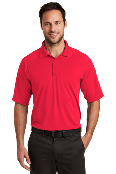 CornerStone CS420 Mens Select Tactical Moisture Wicking Short Sleeve Polo Shirt Red Front