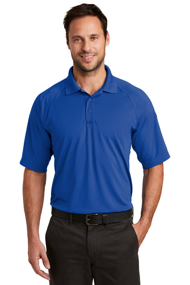 CornerStone CS420 Mens Select Tactical Moisture Wicking Short Sleeve Polo Shirt Royal Blue Front