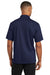 CornerStone CS421 Mens Gripper Moisture Wicking Short Sleeve Polo Shirt Navy Blue Back