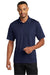 CornerStone CS421 Mens Gripper Moisture Wicking Short Sleeve Polo Shirt Navy Blue Front