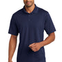 CornerStone Mens Gripper Moisture Wicking Short Sleeve Polo Shirt - True Navy Blue