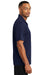 CornerStone CS421 Mens Gripper Moisture Wicking Short Sleeve Polo Shirt Navy Blue Side