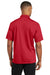 CornerStone CS421 Mens Gripper Moisture Wicking Short Sleeve Polo Shirt Red Back