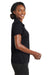 CornerStone CS422 Womens Gripper Moisture Wicking Short Sleeve Polo Shirt Black Side