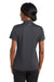 CornerStone CS422 Womens Gripper Moisture Wicking Short Sleeve Polo Shirt Iron Grey Back