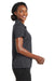 CornerStone CS422 Womens Gripper Moisture Wicking Short Sleeve Polo Shirt Iron Grey Side
