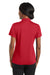 CornerStone CS422 Womens Gripper Moisture Wicking Short Sleeve Polo Shirt Red Back