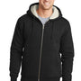 CornerStone Mens Water Resistant Fleece Full Zip Hooded Sweatshirt Hoodie - Black