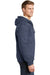 CornerStone CS625 Mens Water Resistant Fleece Full Zip Hooded Sweatshirt Hoodie Navy Blue Side