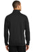 CornerStone CS626 Mens Fleece 1/4 Zip Sweatshirt Black Back