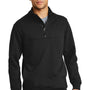 CornerStone Mens Fleece 1/4 Zip Sweatshirt - Black