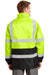 CornerStone CSJ24 Mens ANSI 107 Class 3 Waterproof Full Zip Hooded Jacket Safety Yellow Back