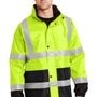CornerStone Mens ANSI 107 Class 3 Waterproof Full Zip Hooded Jacket - Safety Yellow