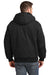 CornerStone CSJ41 Mens Duck Cloth Full Zip Hooded Jacket Black Back