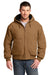CornerStone CSJ41 Mens Duck Cloth Full Zip Hooded Jacket Duck Brown Front