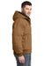 CornerStone CSJ41 Mens Duck Cloth Full Zip Hooded Jacket Duck Brown Side