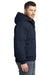 CornerStone CSJ41 Mens Duck Cloth Full Zip Hooded Jacket Navy Blue Side