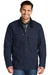 CornerStone CSJ50 Mens Duck Cloth Full Zip Jacket Navy Blue Front