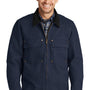 CornerStone Mens Duck Cloth Full Zip Jacket - Navy Blue
