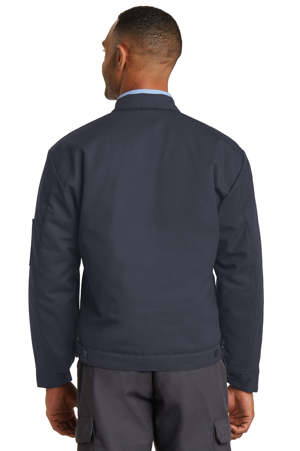 Red Kap CSJT22 Mens Full Zip Jacket Charcoal Grey Back