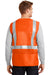 CornerStone CSV405 Mens ANSI 107 Class 2 Safety Full Zip Vest Safety Orange Back
