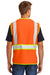 CornerStone CSV407 Mens ANSI 107 Class 2 Safety Full Zip Vest Safety Orange Back