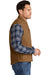CornerStone CSV40 Mens Duck Cloth Full Zip Vest Duck Brown Side