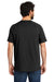 Carhartt CT100410 Mens Delmont Moisture Wicking Short Sleeve Crewneck T-Shirt w/ Pocket Black Back