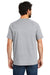 Carhartt CT100410 Mens Delmont Moisture Wicking Short Sleeve Crewneck T-Shirt w/ Pocket Heather Grey Back