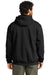 Carhartt CT100632 Mens Rutland Rain Defender Water Resistant Full Zip Hooded Sweatshirt Hoodie Black Back