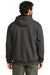 Carhartt CT100632 Mens Rutland Rain Defender Water Resistant Full Zip Hooded Sweatshirt Hoodie Heather Carbon Grey Back