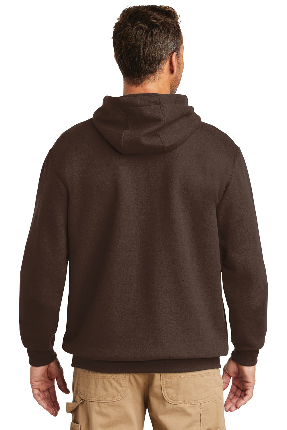 Carhartt CTK121 Mens Hooded Sweatshirt Hoodie Dark Brown Back