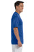 Champion CW22 Mens Double Dry Moisture Wicking Short Sleeve Crewneck T-Shirt Royal Blue Side