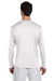 Champion CW26 Mens Double Dry Moisture Wicking Long Sleeve Crewneck T-Shirt White Back