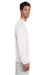 Champion CW26 Mens Double Dry Moisture Wicking Long Sleeve Crewneck T-Shirt White Side