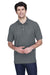 Devon & Jones D100 Mens Short Sleeve Polo Shirt Graphite Grey Front