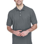 Devon & Jones Mens Short Sleeve Polo Shirt - Graphite Grey