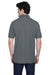 Devon & Jones D100 Mens Short Sleeve Polo Shirt Graphite Grey Back